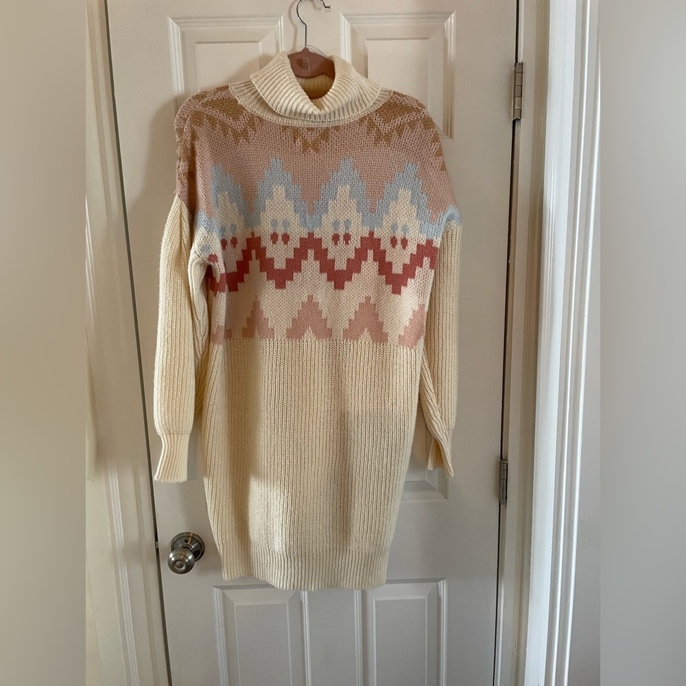 ivory sweater dress
